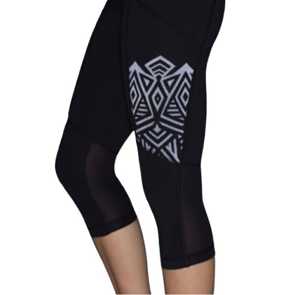 90 Degree By Reflex Black capris Leggings Size Medium